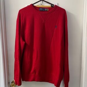 Polo by Ralph Lauren Men's Vibrant Red Crewneck Sweater